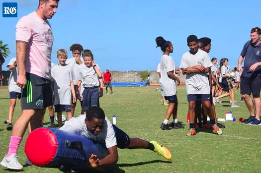 Rugby Stars Inspire Youngsters